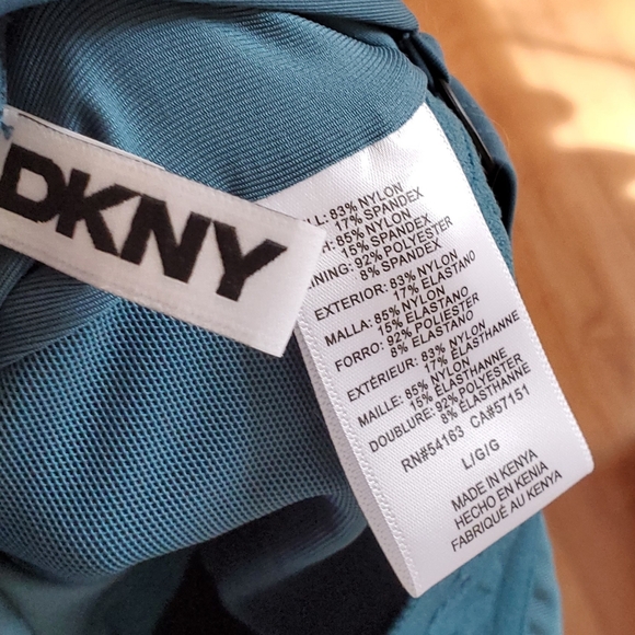 NEW! DKNY One Piece Swimsuit Size L - Picture 5 of 6